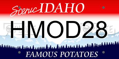 HMOD28 Idaho License Plate