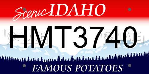 HMT3740 Idaho License Plate