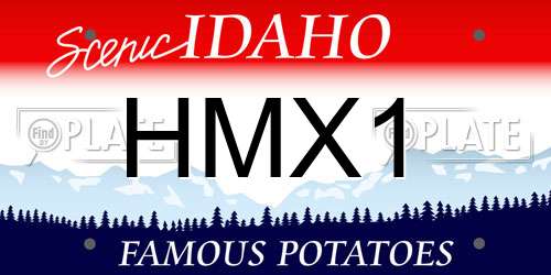 HMX1 Idaho License Plate