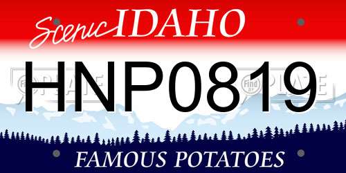 HNP0819 Idaho License Plate