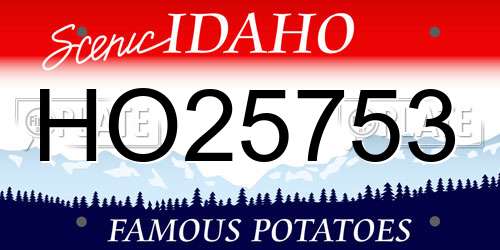 HO25753 Idaho License Plate