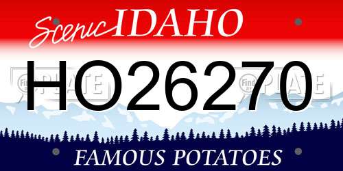 HO26270 Idaho License Plate