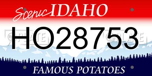 HO28753 Idaho License Plate