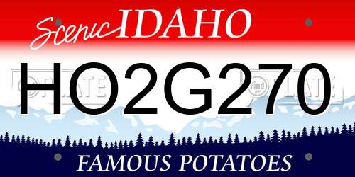HO2G270 Idaho License Plate