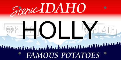 HOLLY Idaho License Plate
