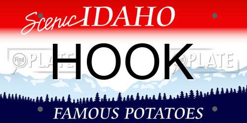HOOK Idaho License Plate