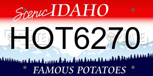 HOT6270 Idaho License Plate