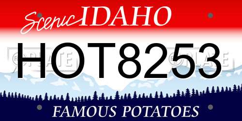HOT8253 Idaho License Plate