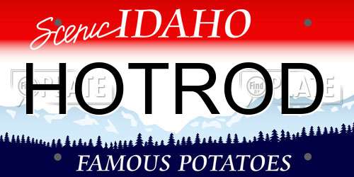 HOTROD Idaho License Plate