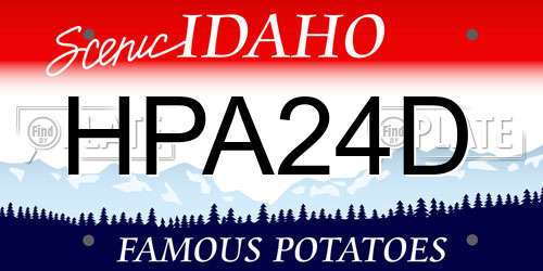 HPA24D Idaho License Plate