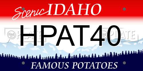 HPAT40 Idaho License Plate