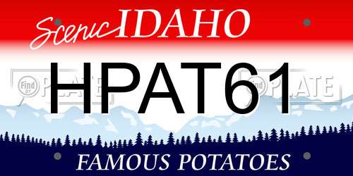 HPAT61 Idaho License Plate