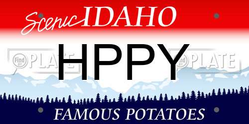 HPPY Idaho License Plate