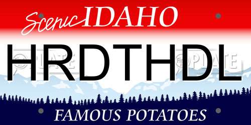 HRDTHDL Idaho License Plate