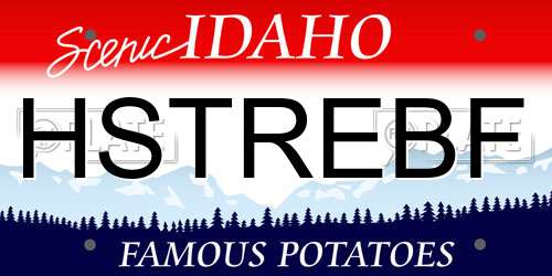 HSTREBF Idaho License Plate