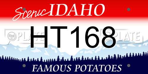 HT168 Idaho License Plate