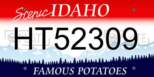 HT52309 Idaho License Plate