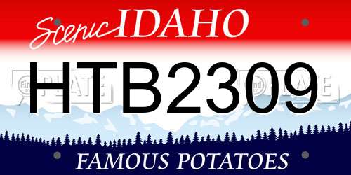 HTB2309 Idaho License Plate