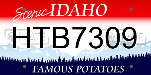 HTB7309 Idaho License Plate