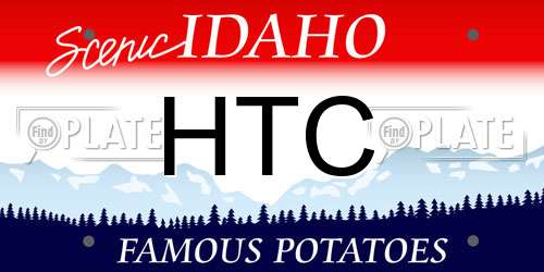 HTC Idaho License Plate