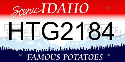 HTG2184 Idaho License Plate