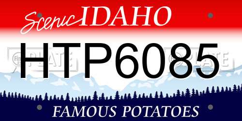 HTP6085 Idaho License Plate