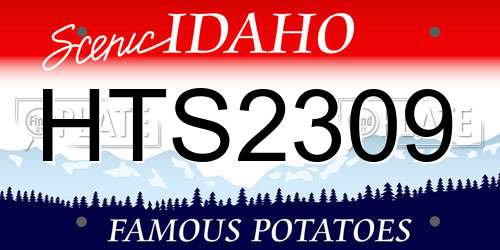 HTS2309 Idaho License Plate