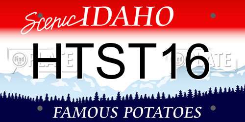 HTST16 Idaho License Plate