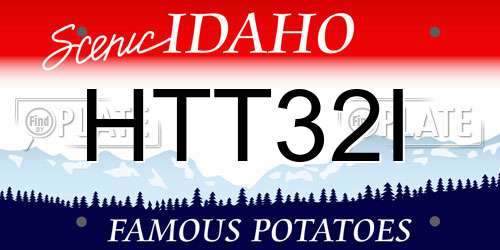 HTT32I Idaho License Plate