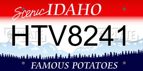 HTV8241 Idaho License Plate