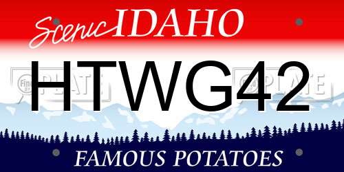 HTWG42 Idaho License Plate