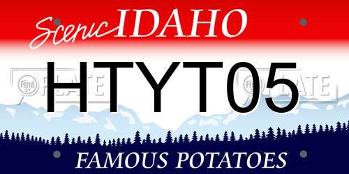 HTYT05 Idaho License Plate
