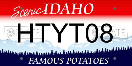 HTYT08 Idaho License Plate