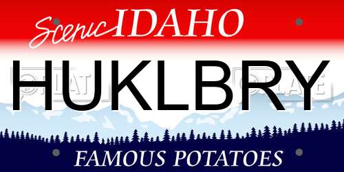 HUKLBRY Idaho License Plate
