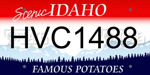 HVC1488 Idaho License Plate