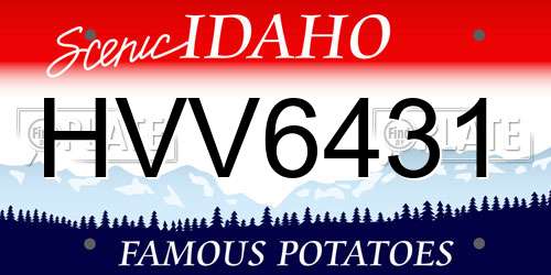 HVV6431 Idaho License Plate