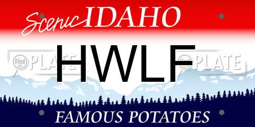 HWLF Idaho License Plate