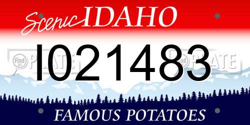 I021483 Idaho License Plate