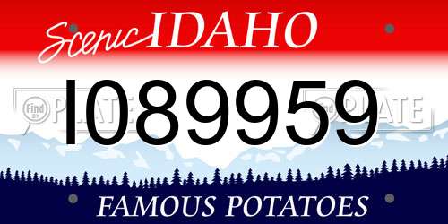 I089959 Idaho License Plate