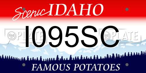 I095SC Idaho License Plate