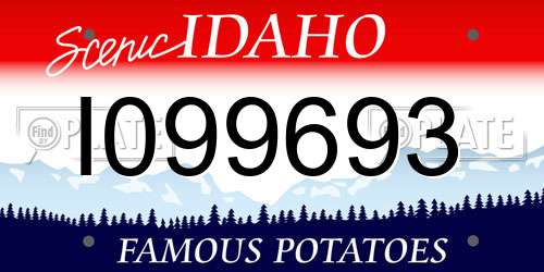 I099693 Idaho License Plate