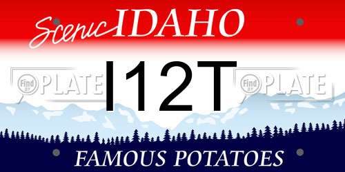 I12T Idaho License Plate