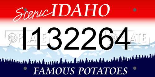 I132264 Idaho License Plate