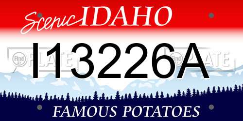 I13226A Idaho License Plate
