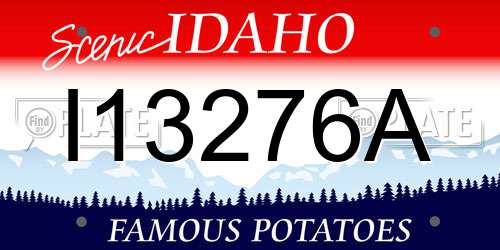 I13276A Idaho License Plate