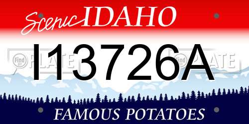 I13726A Idaho License Plate