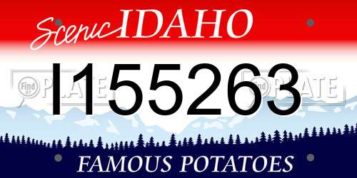 I155263 Idaho License Plate