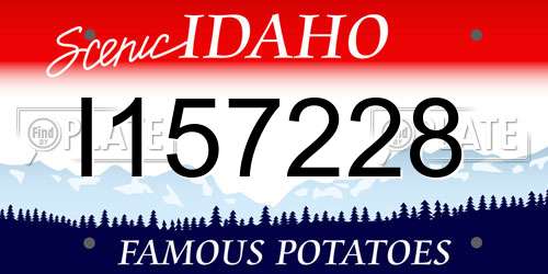 I157228 Idaho License Plate
