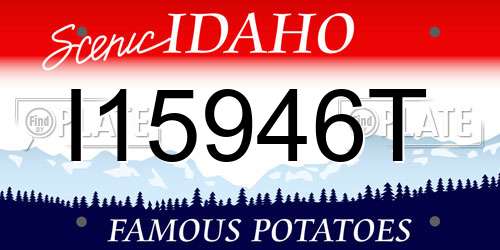 I15946T Idaho License Plate