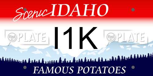 I1K Idaho License Plate